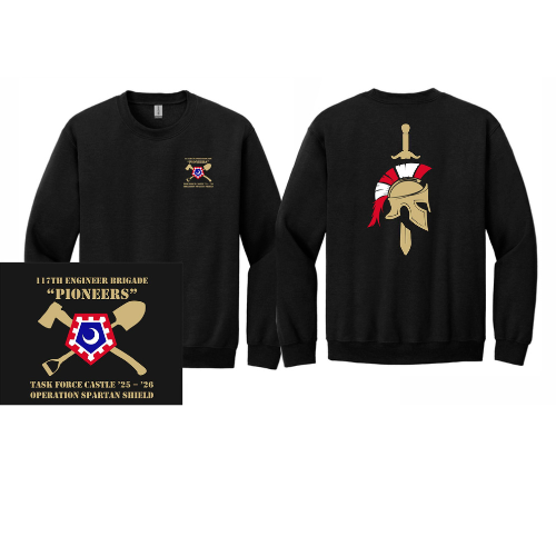 117 Engineer Brigade Deployment Crewneck Sweatshirt - Adult