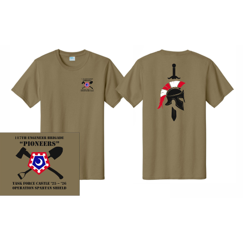117 Engineer Brigade Deployment Short Sleeve T-shirt - Adult