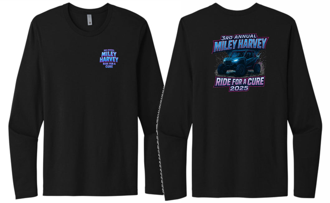 Blue Logo Benefit LS tee