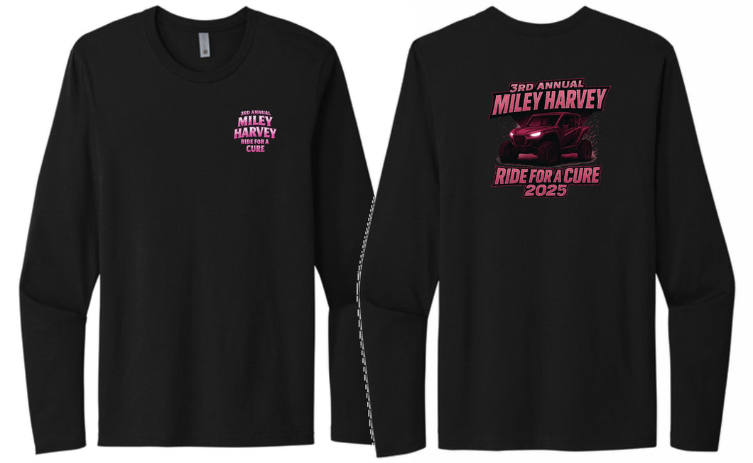 Pink Logo Benefit LS tee