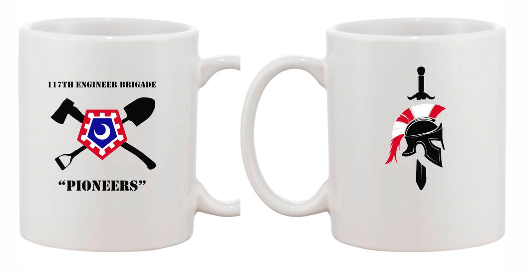 117 Engineer Brigade Deployment Coffee Mug with Spartan Helmet
