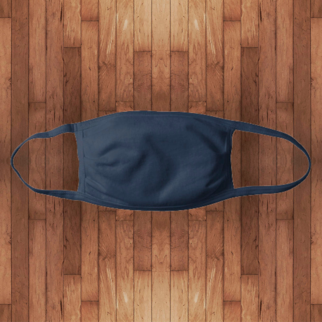 Fitted Cotton Face Cover- navy